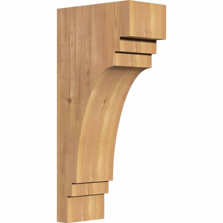 Ekena Millwork Pescadero Smooth Corbel, Western Red Cedar, 5 1/2"W x 10"D x 22"H COR06X10X22PEC00SWR